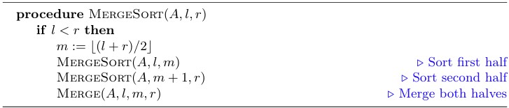 Sequential MergeSort.