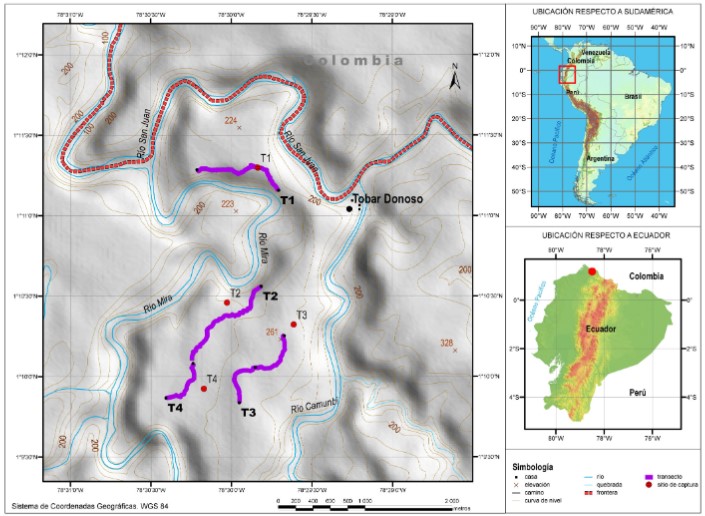 Ubicación geográfica de Tobar
Donoso, provincia del Carchi, Ecuador.