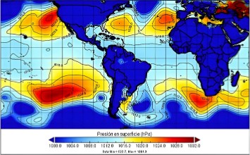 Vectores de velocidad y dirección del viento de Sudamérica Tropical para el 15 de agosto de 2019 a las 13:00 h (Ecuador continental). Información de los reanálisis ERA- Interim. Mapa elaborado por MSc Francisco Javier Méndez Bravo.
