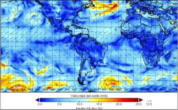 Presión atmosférica en superficie normalizada de Sudamérica Tropical para el 1 de marzo de 2019 a las 13:00 h (Ecuador continental). Información obtenida de los reanálisis ERA-Interim. Mapa elaborado por MSc Francisco Javier Méndez Bravo.