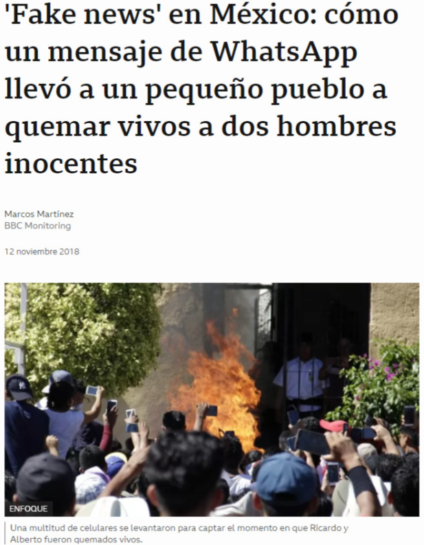 En el 2018 en el municipio de Acatlán de Osorio, Puebla, una turba iracunda quemó vivos a dos trabajadores foráneos que presuntamente secuestraban niños y niñas