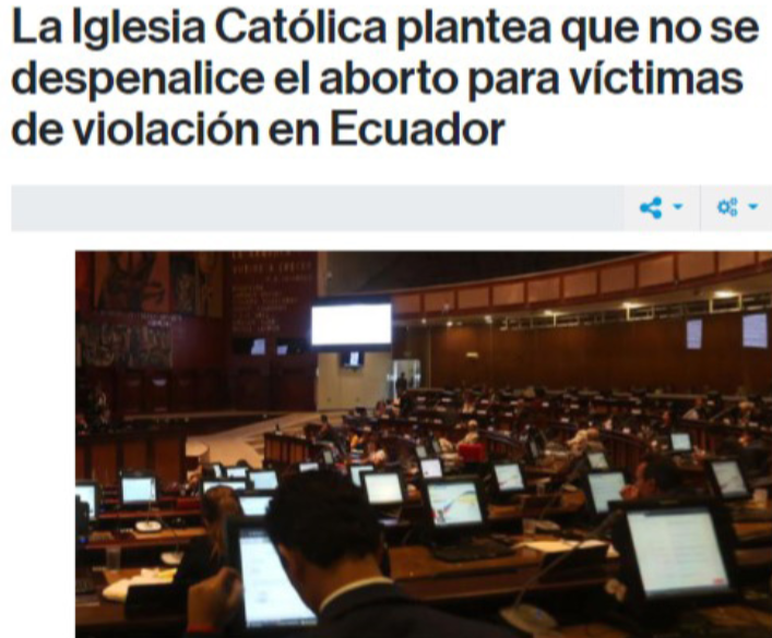 Cobertura desde la Asamblea para la despenalización del aborto en Ecuador