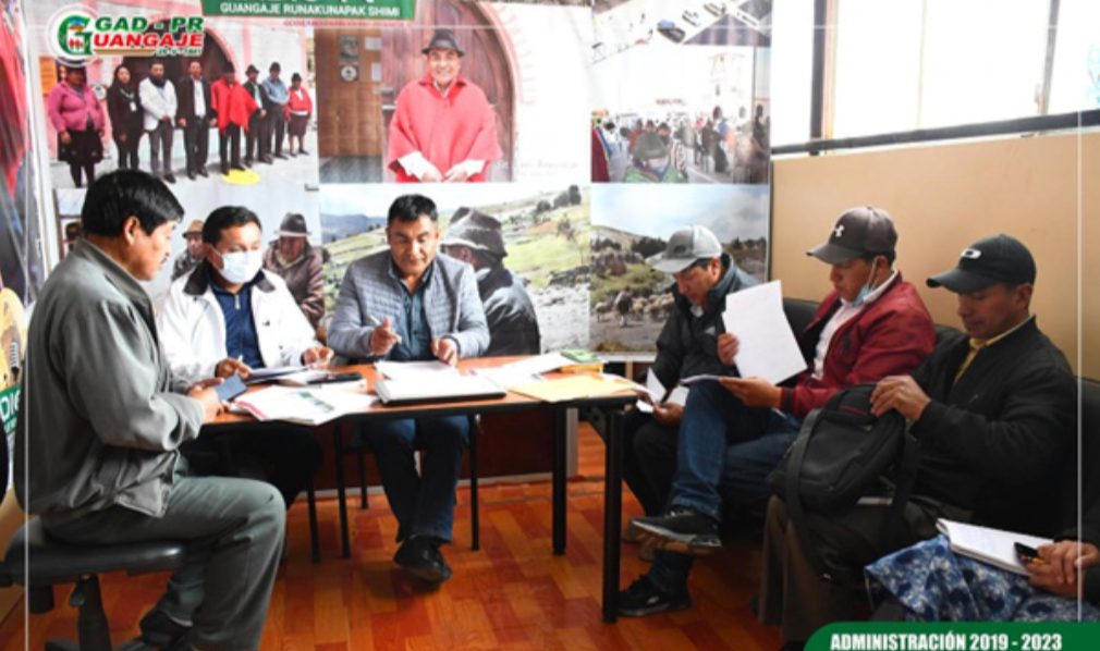 Miembros del Gobierno Autónomo Descentralizado Parroquial Rural de Guangaje. Administración 2019-2023