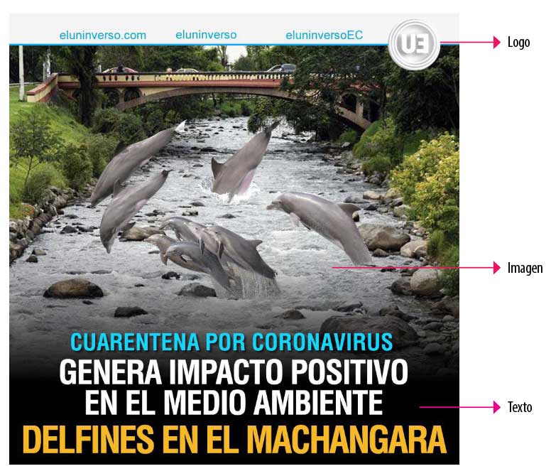 Ejemplo de meme compuesto por una
fotografía y texto.