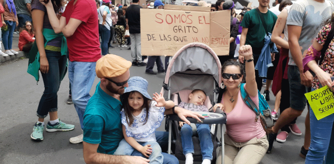 Marcha en familia por el día de
la mujer. 8 de marzo de 2020.