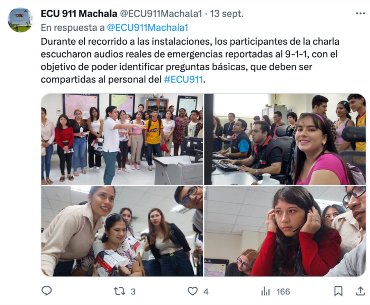 Los comunicadores del SIS ECU911 brindan capacitaci&oacute;n constante sobre emergencias. En el 2020, las atenciones se concentraron en covid-19. En el 2023, es el fen&oacute;meno de El Ni&ntilde;o.