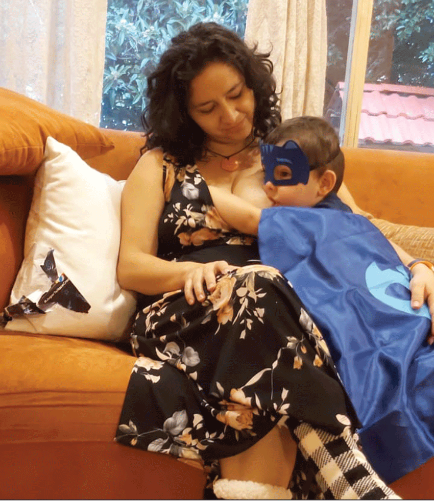 Lactancia prolongada. Noah, 2
años 9 meses. Diciembre 2020.
