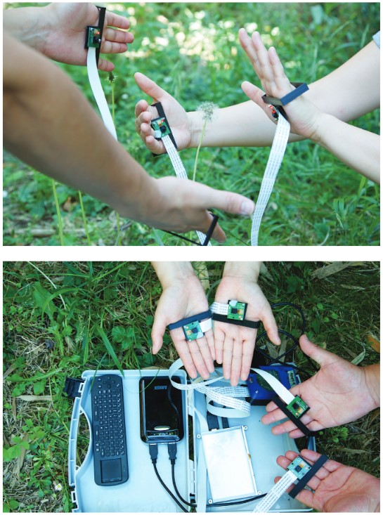 Haptic cameras used in field recording