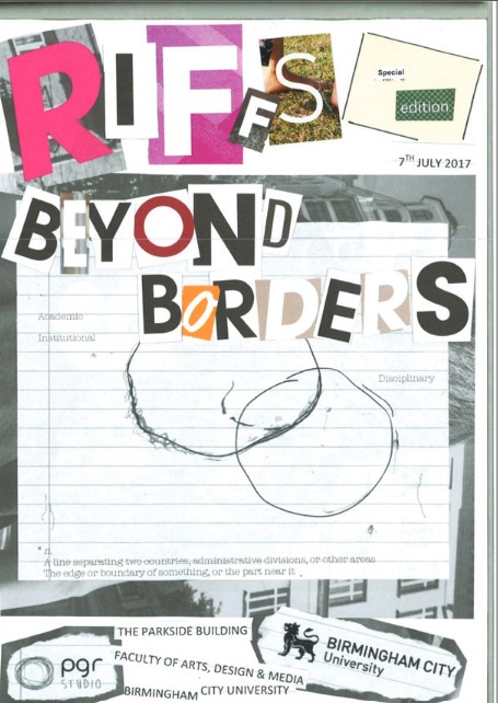 Riffs 'Beyond the Borders' special zine issue (July 2017)