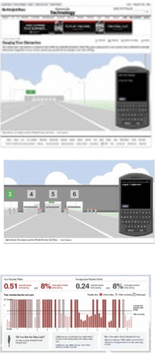 Gauging Your Distraction, Especial multimedia The New York Times. Recuperado de: http://www.nytimes.com/2009/07/19/technology/19distracted.html?pagewanted=all&_r=0