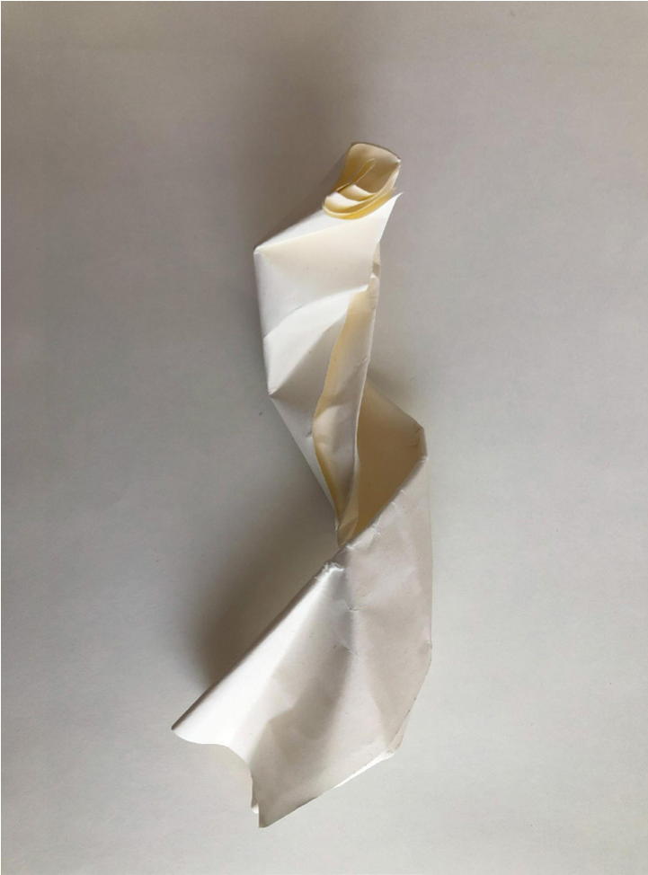 Figura 5. Textura de Jessica (a Pablo Aguirre) Importar imagen. Vista de la textura espiral de Jessica. Cortes&iacute;a del artista.