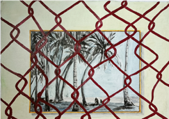 Figura 10. Luis Mata: Litoral (2023). &Oacute;leo sobre lino. 30 x 40 cm. Cortes&iacute;a del artista.