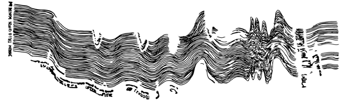 Figura 6. Aluviones de sudor, de la serie Tr&aacute;game tierra. Tinta sobre papel, 29x19cm. D, 2023.