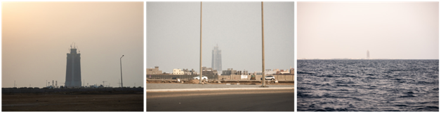 Figura 6. Torre Yeda, edificación incompleta en el nuevo Distrito Económico del Reino Saudí, frente al Mar Rojo. &copy;Fernando Martín Velazco, 2022.