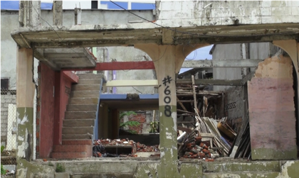 Figura 2. Casa destruida en San Roquel, 2016.