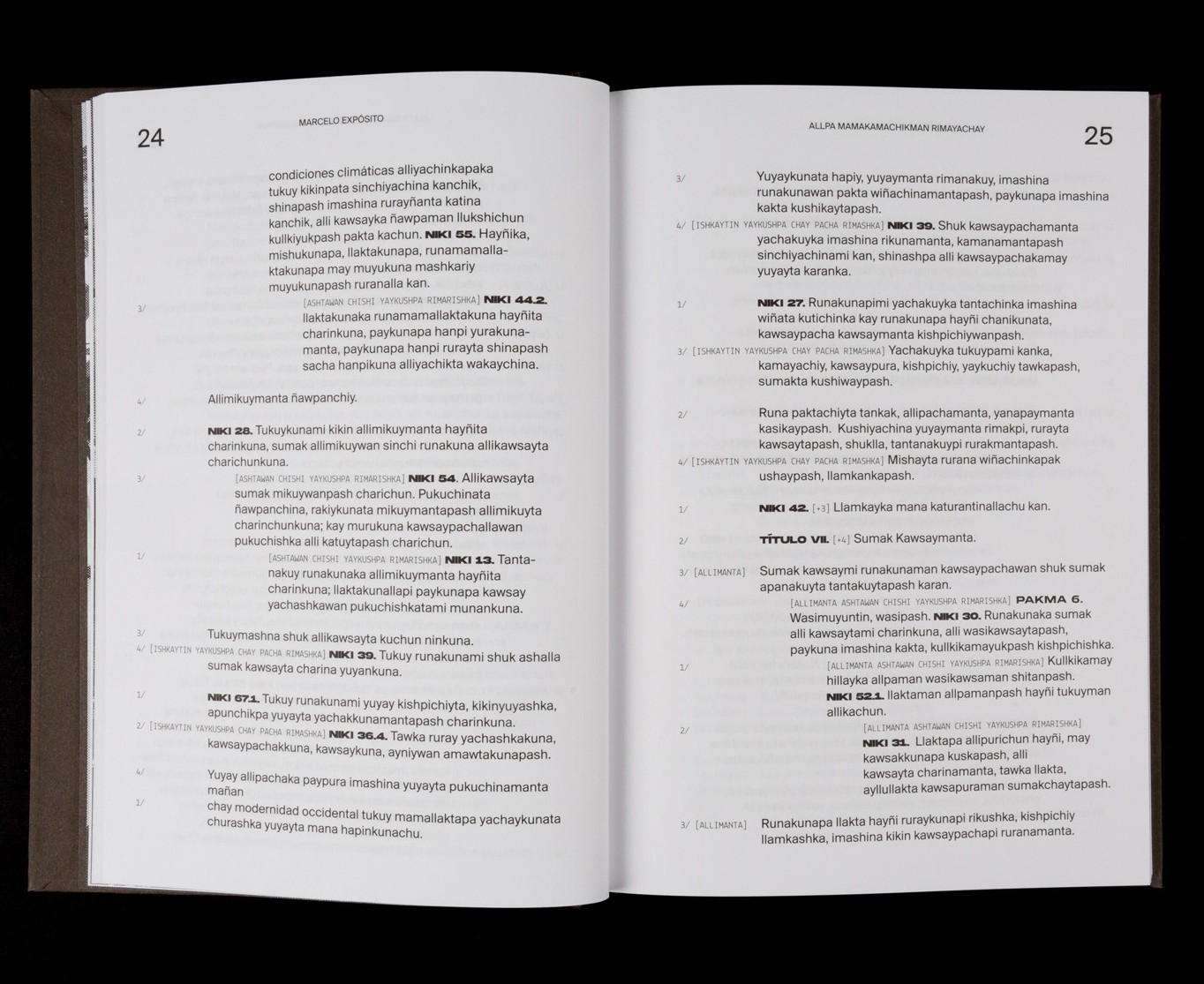 Oratorio para una Constituci&oacute;n de la Tierra, libro de artista. Fotograf&iacute;a: Estudio todojunto.net.