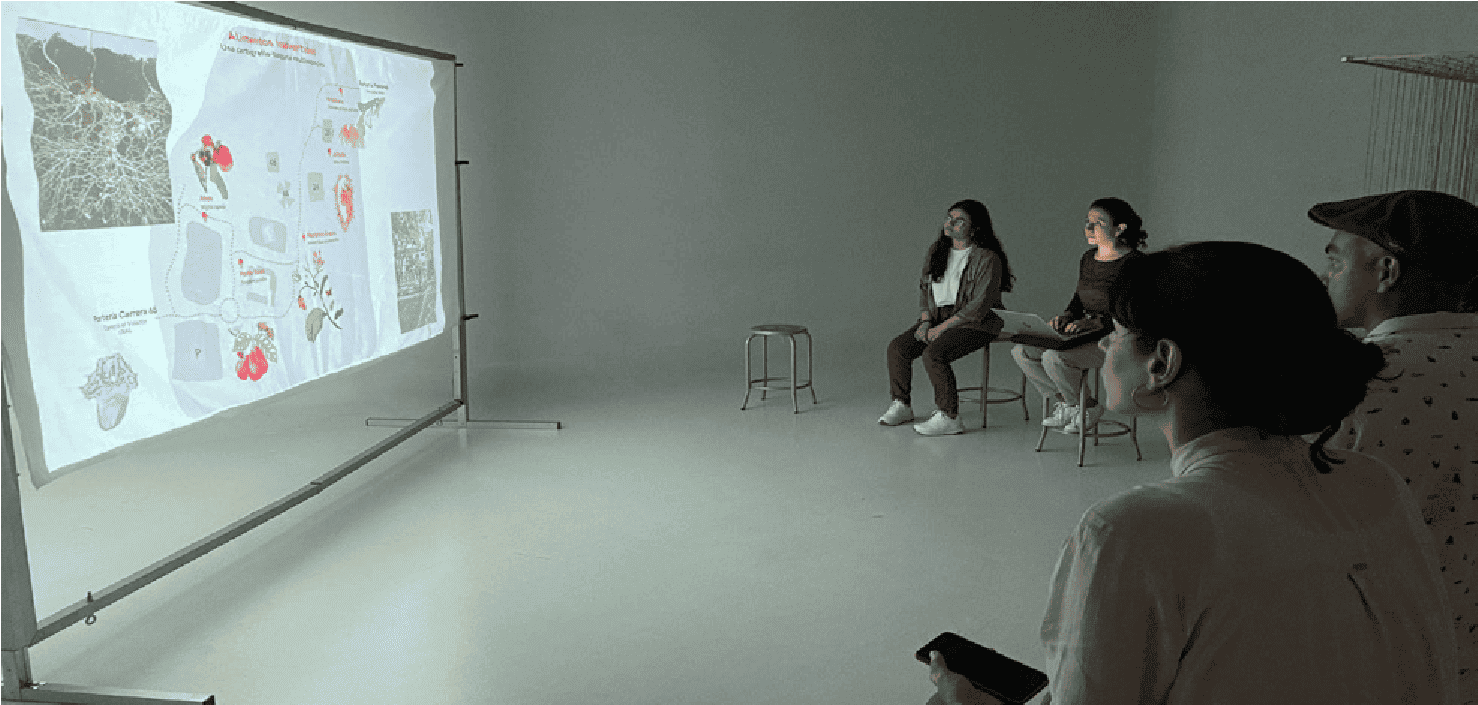 Videoinstalación, septiembre 2024. Foto de Valentina Tobón.