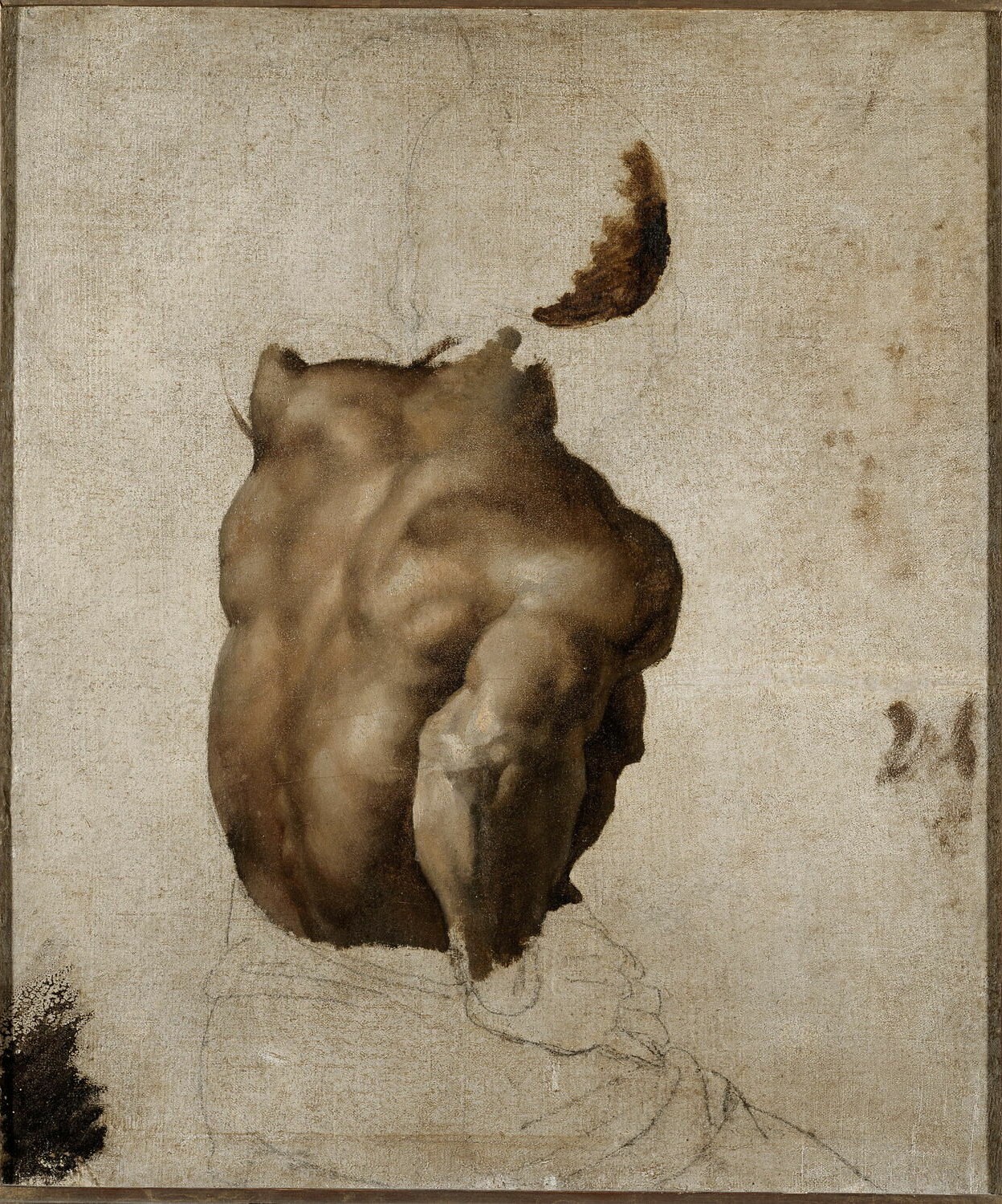 Th&egrave;odore G&egrave;ricault, El negro que hace se&ntilde;ales, o Africano se&ntilde;alando, estudio para La balsa de la Medusa, 1819. &Oacute;leo sobre lienzo. &copy; 1996 GrandPalaisRmn (mus&eacute;e du Louvre) / Philippe Bernard