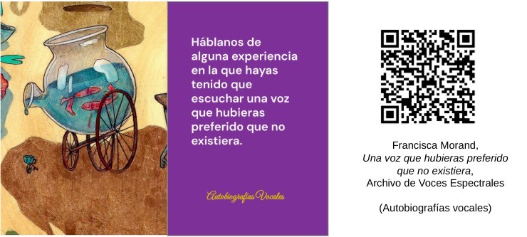 Código 1. Tarjeta de instrucción ilustrativa del rubro «Autobiografías vocales».