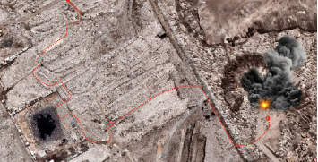 Sector X y recorrido del comando de Raúl Quiroga