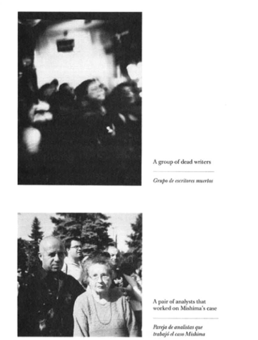 Im&aacute;genes tomadas de Biograf&iacute;a ilustrada de Mishima Mario Bellatin 2009