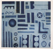 Figura 16. Analy Trejo: IS 20122018-20052019_1 (2018-2019), de la serie Impresiones Solares. Tela, agua y luz solar. 150 x 150 cm. Cortesía de la artista.
