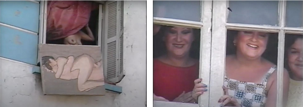 Gloria Camiruaga. San Martín-San Pablo Performance, still from art video, 8:54, 1986. Courtesy of Rocío Ramos Camiruaga.