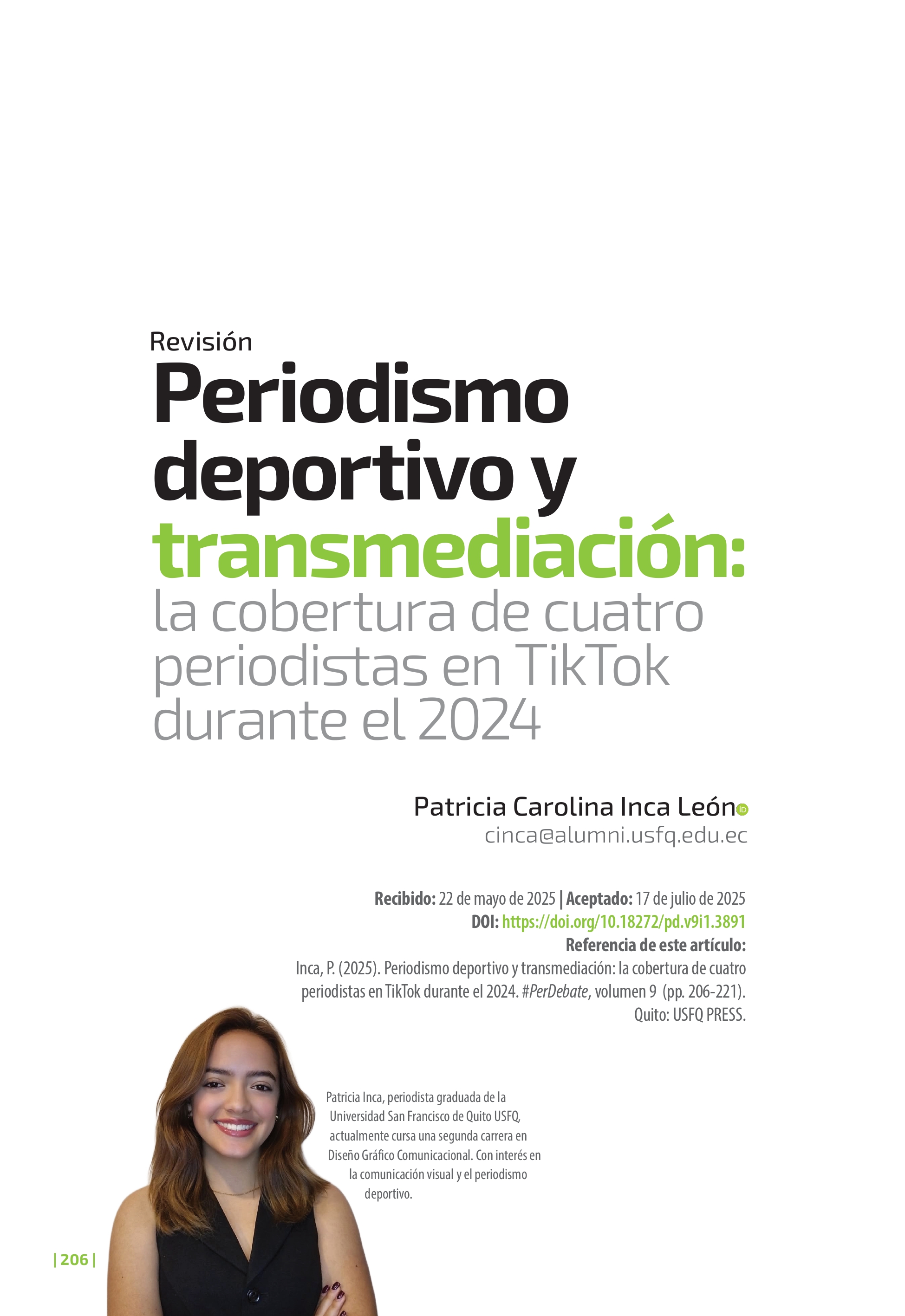  Sports journalism and transmediation:   The coverage of four journalists on TikTok during 2024