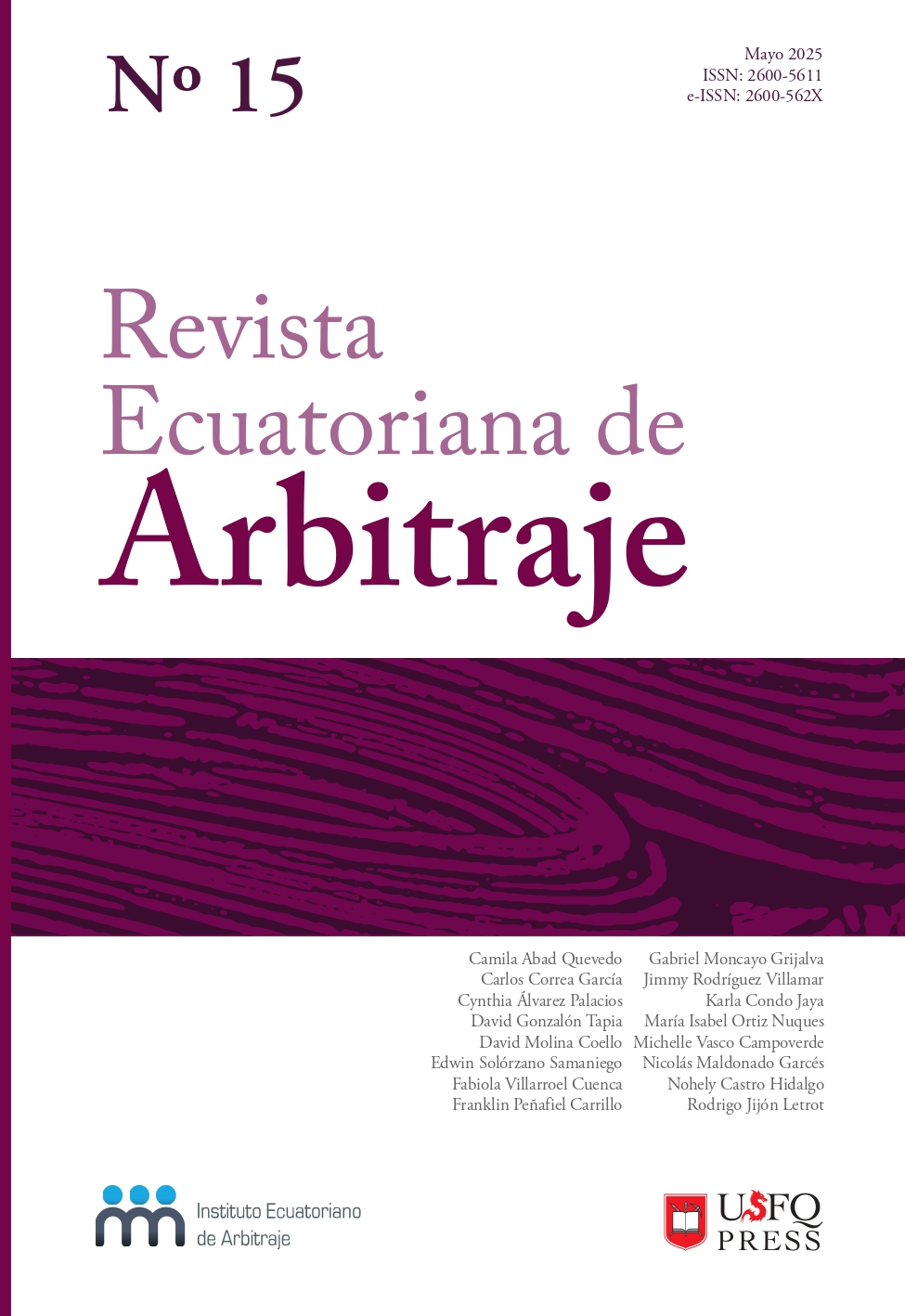 Revista Ecuatoriana de Arbitraje 