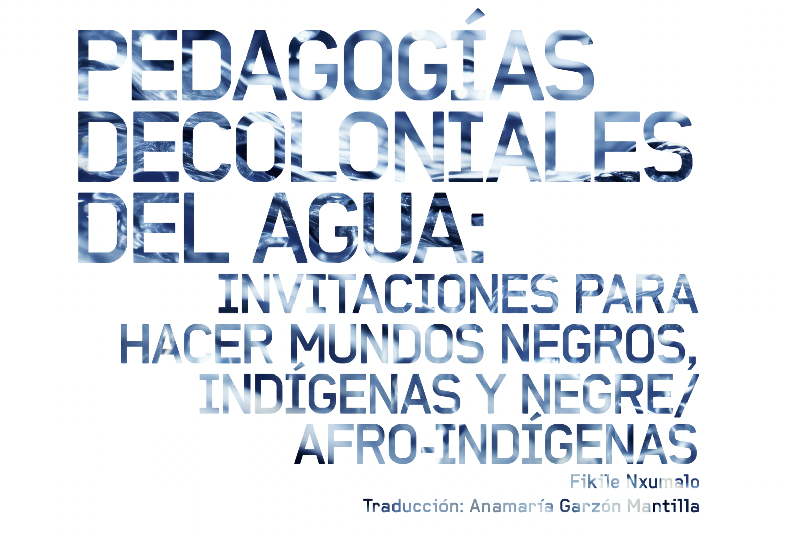 Pedagogías decoloniales del agua: invitaciones para hacer mundos negros, indígenas y negre/afro indígenas 