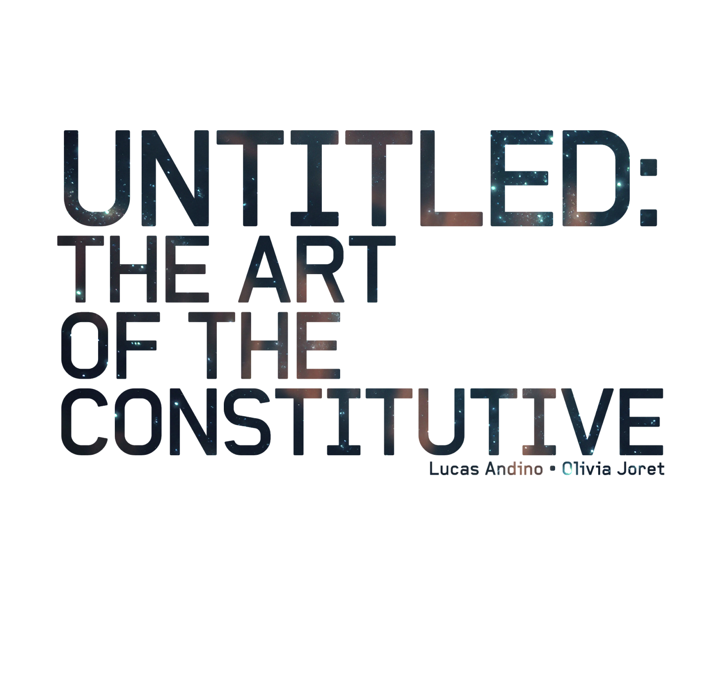 Portada de "Untitled: The Art of the Constitutive"